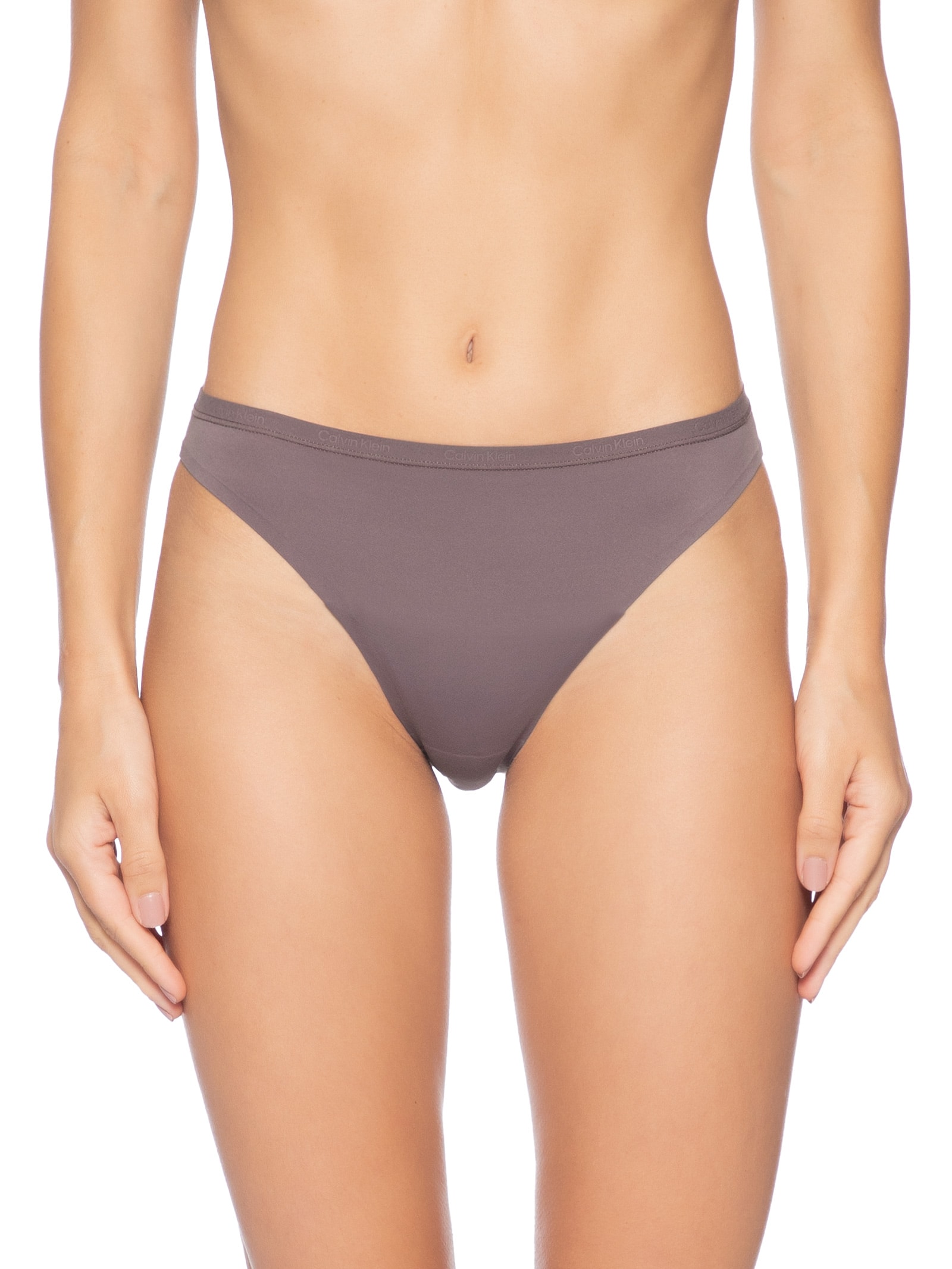 Calcinha Bikini Perfectly Fit Marrom Calvin Klein Underwear