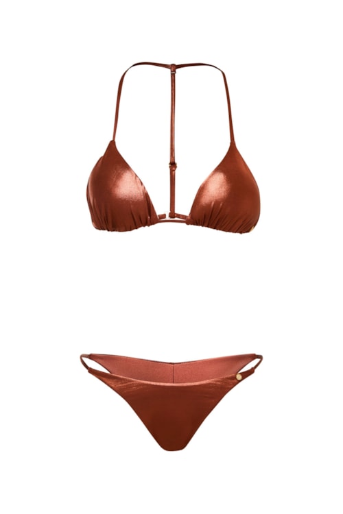 calcinha biquíni Aqua Isla – Marrom
