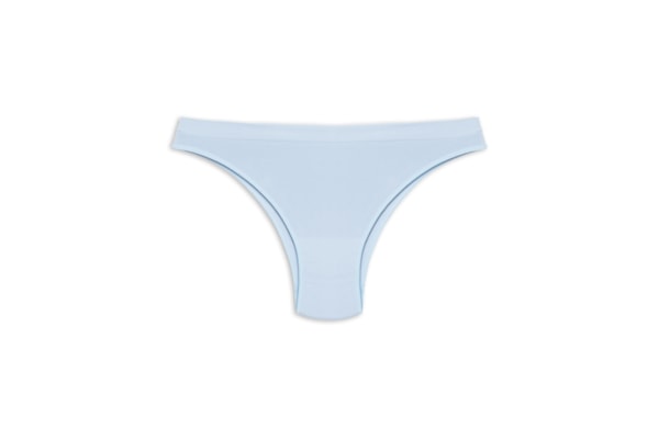Calcinha Biquíni Em Microfibra - Azul