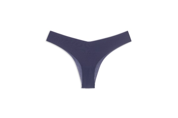 Calcinha Biquíni Em Microfibra - Azul