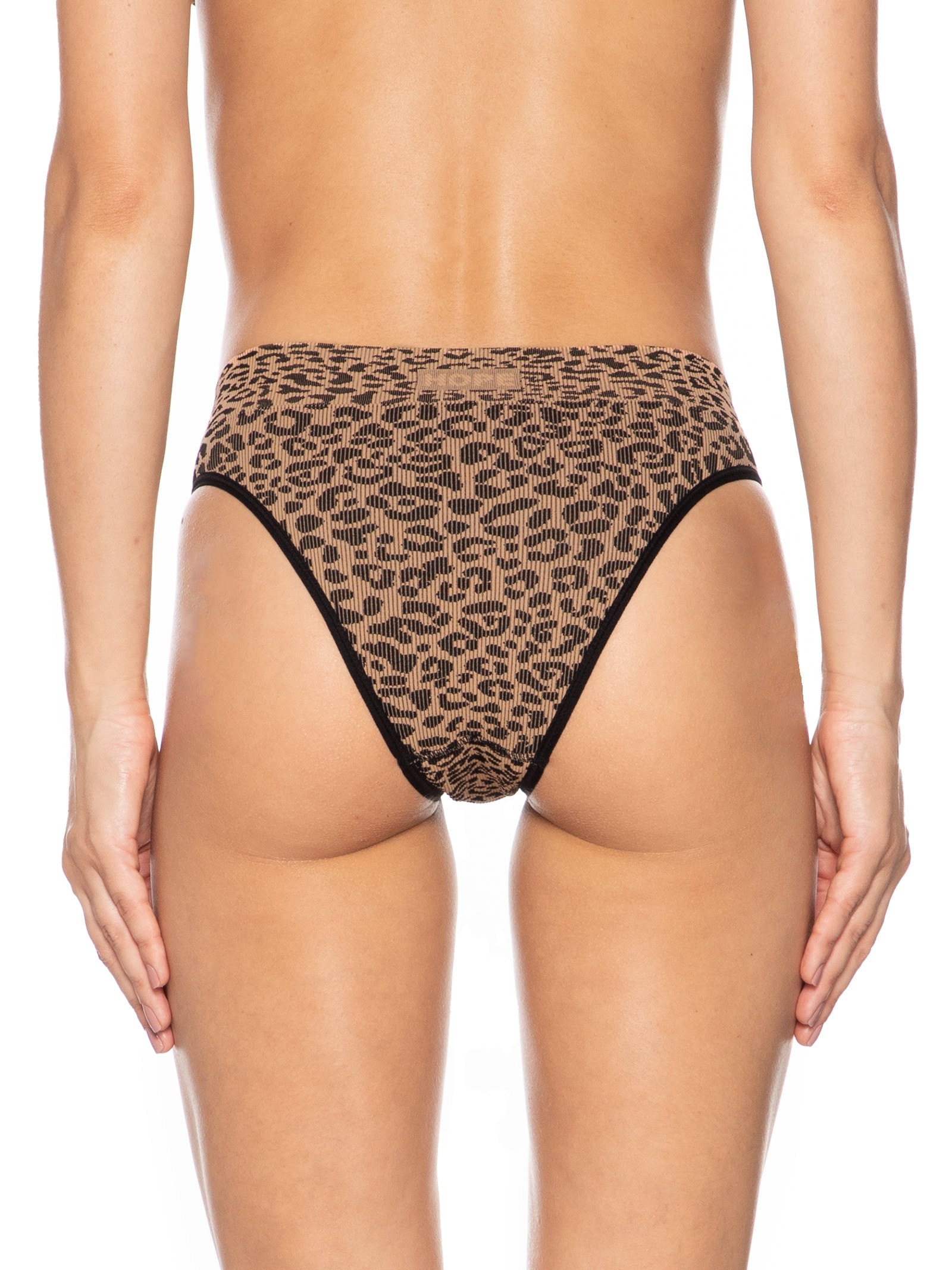 Calcinha Biquíni Em Microfibra Canelada Free Marrom Hope