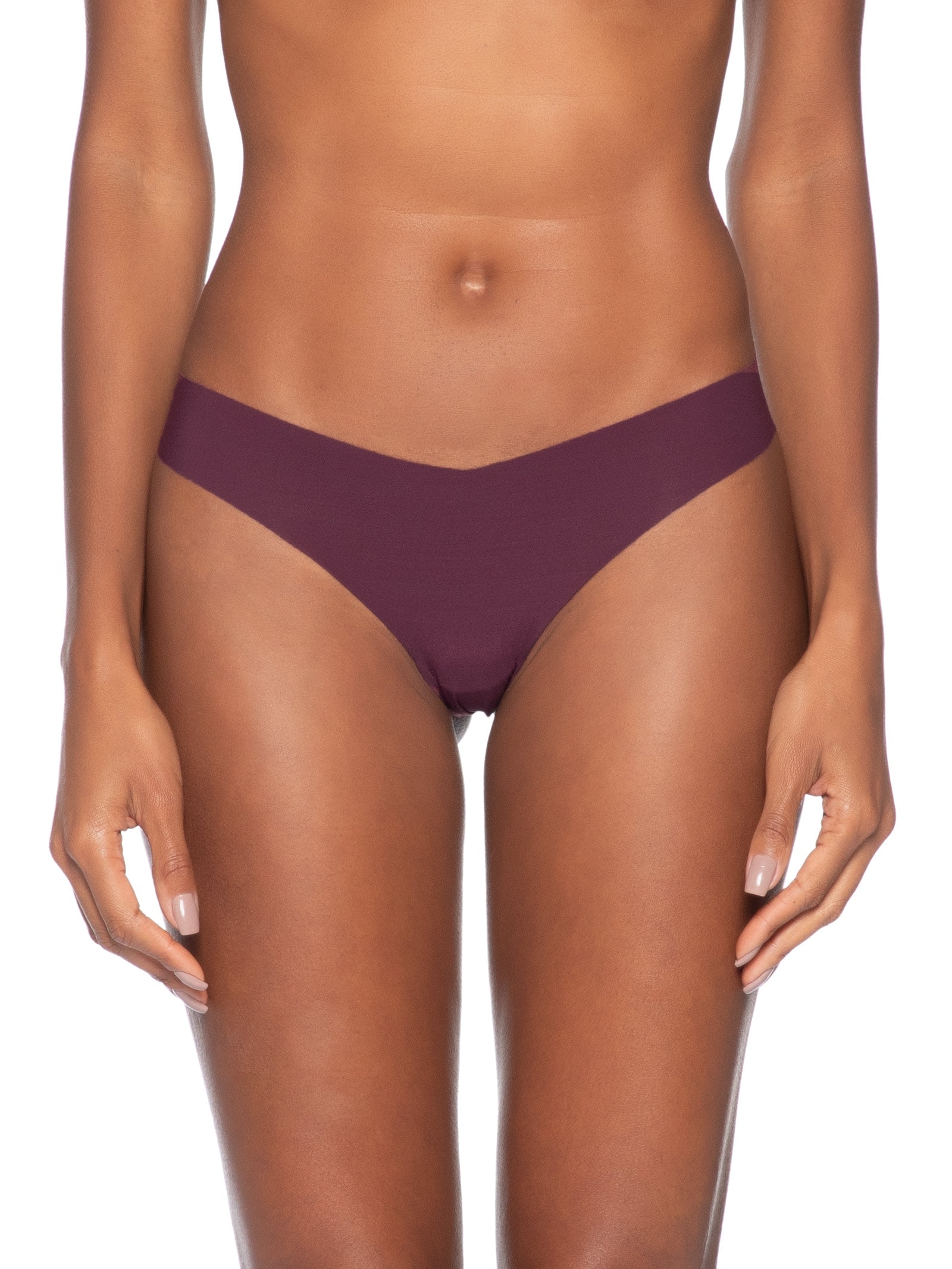 Calcinha Biquíni Em Microfibra Nude Vermelho Hope