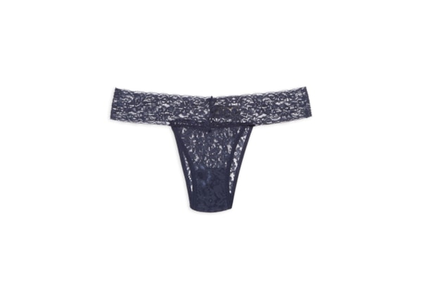 Calcinha Biquíni Em Renda - Azul