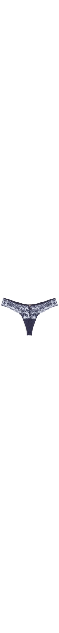 Calcinha Biquíni Em Renda - Azul