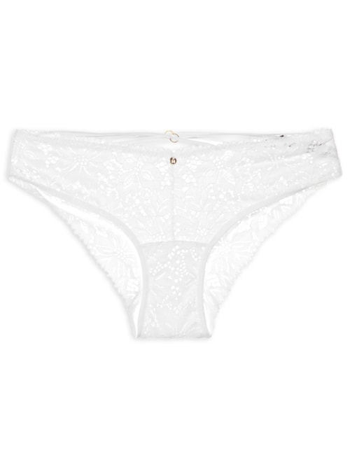 Calcinha Biquíni Em Renda - Branco