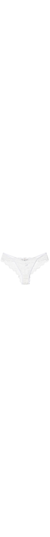 Calcinha Biquíni Em Renda - Branco