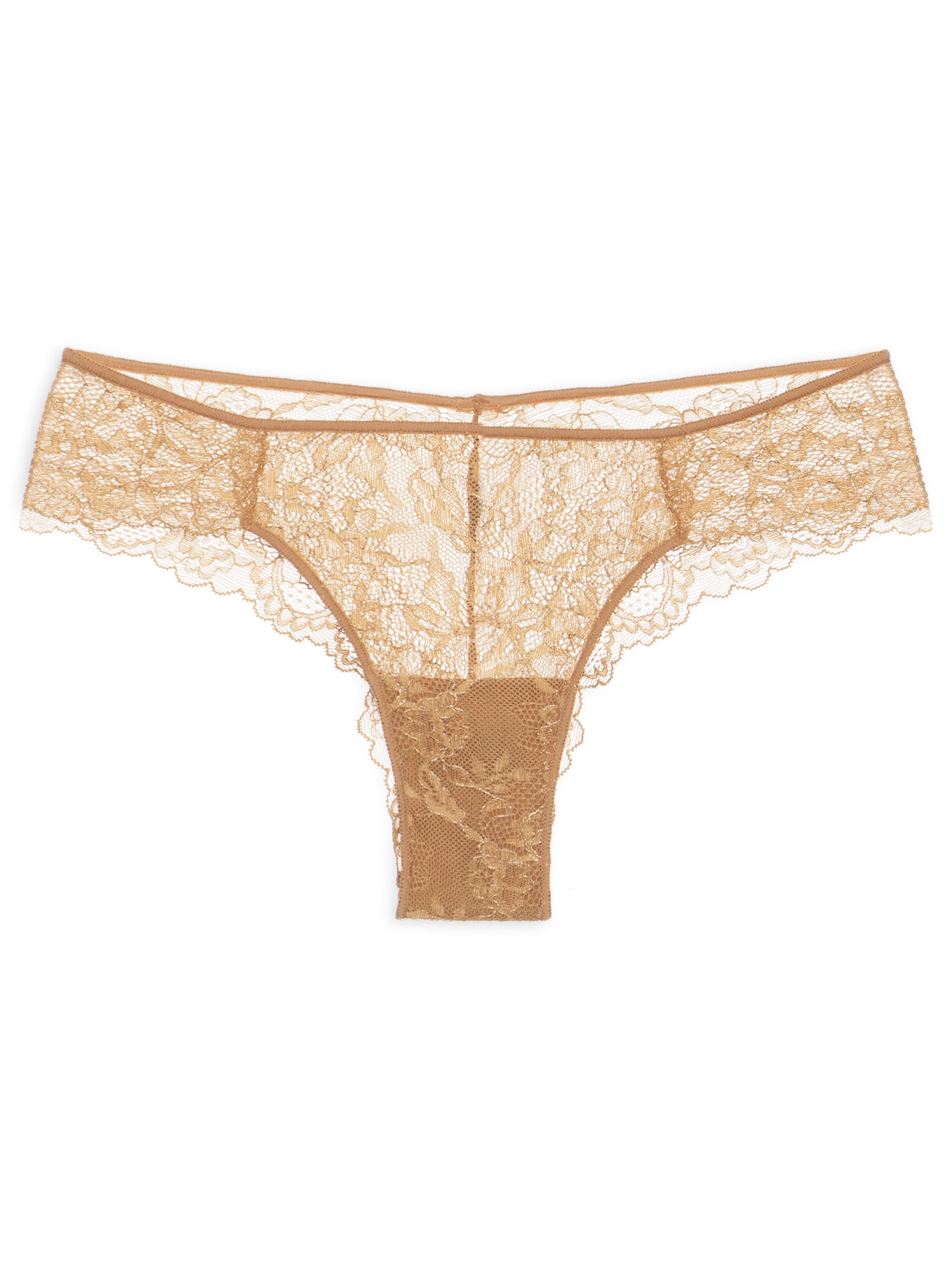 Calcinha Biquíni Em Renda Dourado Hope