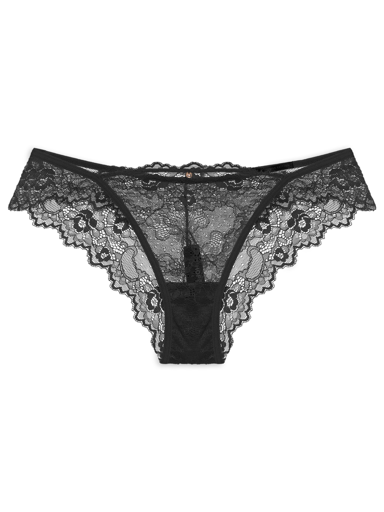 Calcinha Biquíni Em Renda Drama Preto Hope