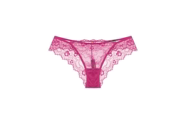 Calcinha Biquíni Em Renda Drama - Rosa