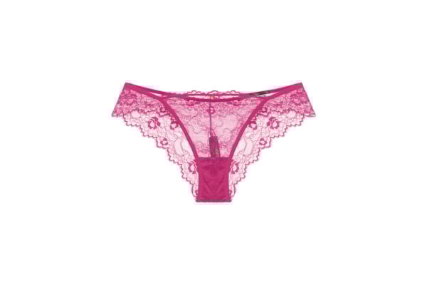 Calcinha Biquíni Em Renda Drama - Rosa