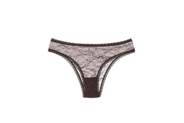 Calcinha Biquíni em Renda - Marrom