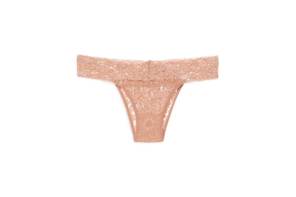 Calcinha Biquíni Em Renda - Marrom