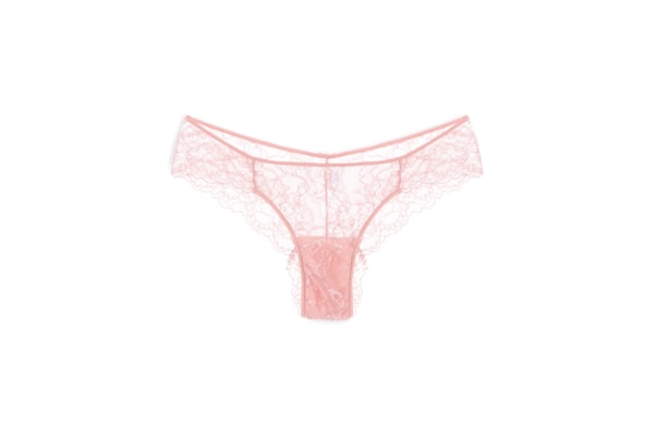 Calcinha Biquíni Em Renda - Rosa