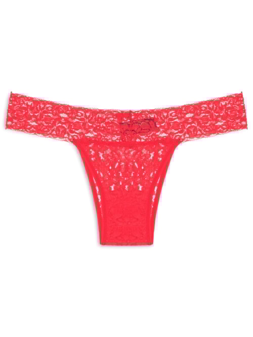 Calcinha Biquíni Em Renda – Vermelho