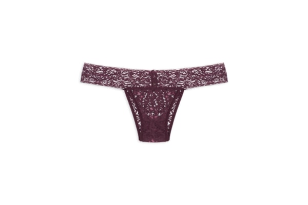 Calcinha Biquíni Em Renda - Vermelho