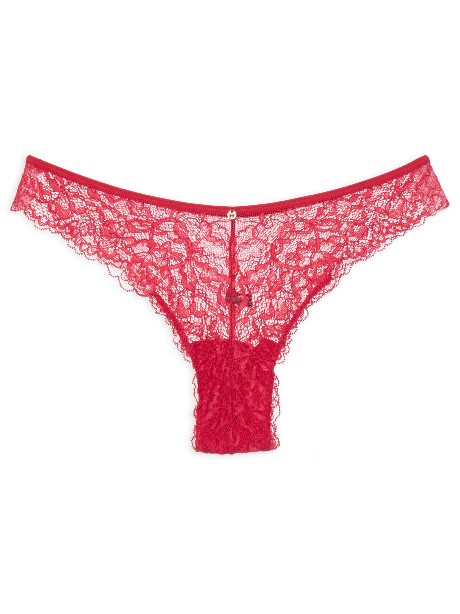 Calcinha Biquíni Em Renda Vermelho Hope