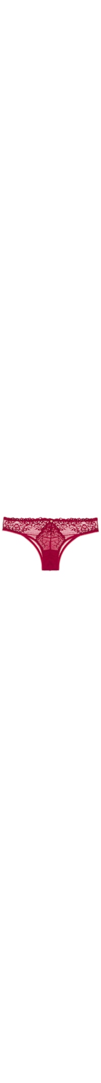 Calcinha Biquíni Em Renda - Vermelho