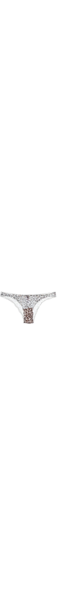 Calcinha Biquíni Em Tule - Animal Print