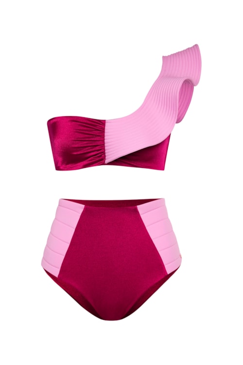 calcinha biquíni Falésias Paula - Rosa