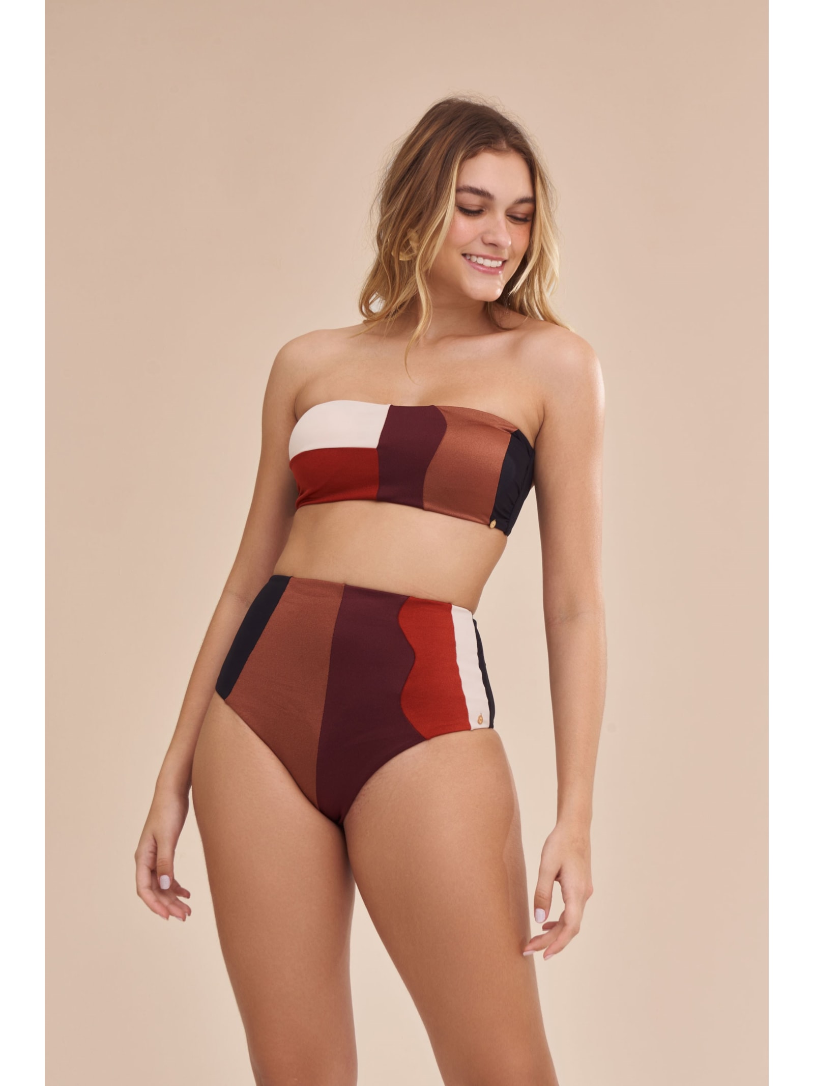 calcinha biquíni Hot Pant Waves Preto Suntime