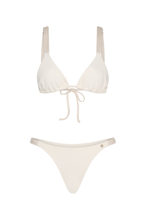 calcinha biquíni Maria Falésias Pérola – Bege