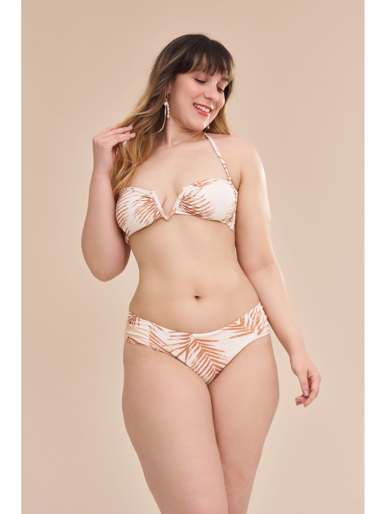 calcinha biquíni Palms Anne Bege Suntime