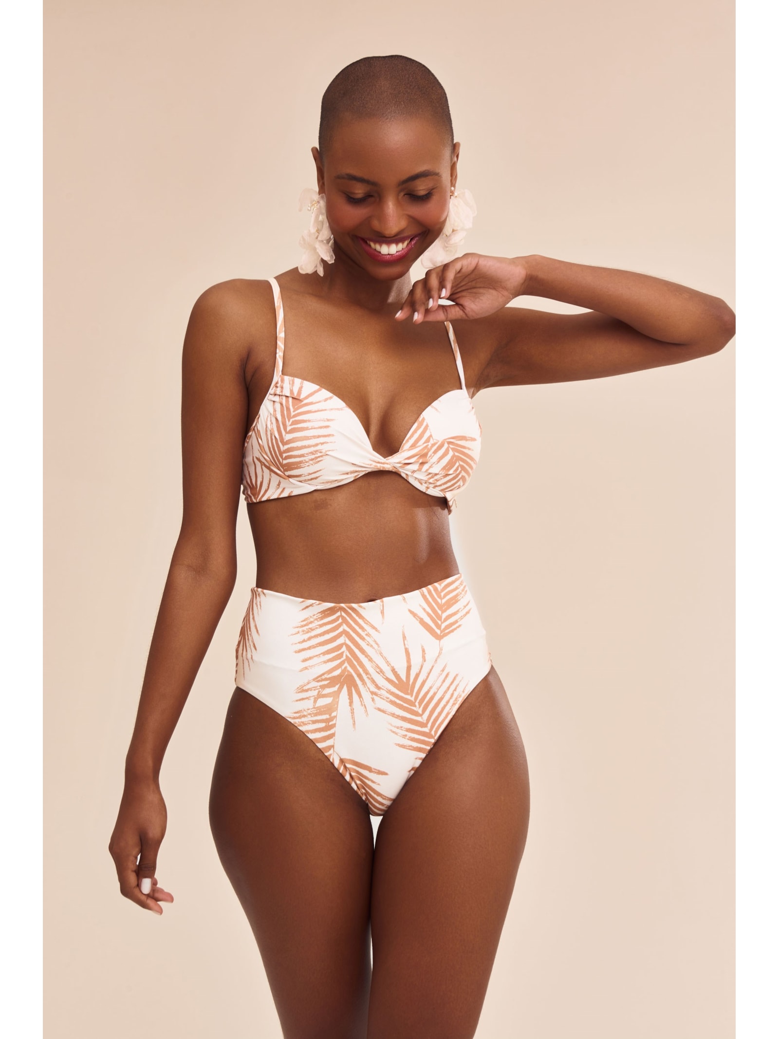 calcinha biquíni Palms Vitoria Bege Suntime