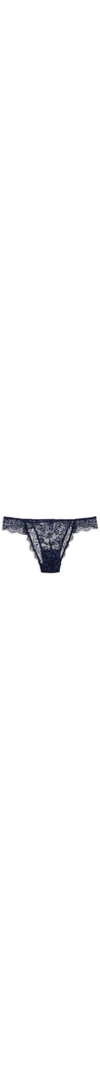 Calcinha Biquíni Renda Basic Me - Azul