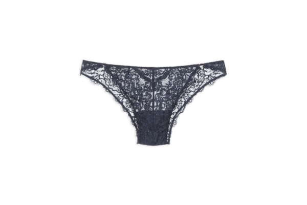 Calcinha Biquíni Renda Oliva - Azul