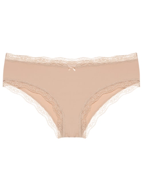 Calcinha Boneca Microfibra Skin - Bege