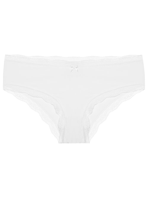 Calcinha Boneca Microfibra Skin - Branco