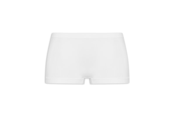 Calcinha Boxer Em Microfibra Light - Branco