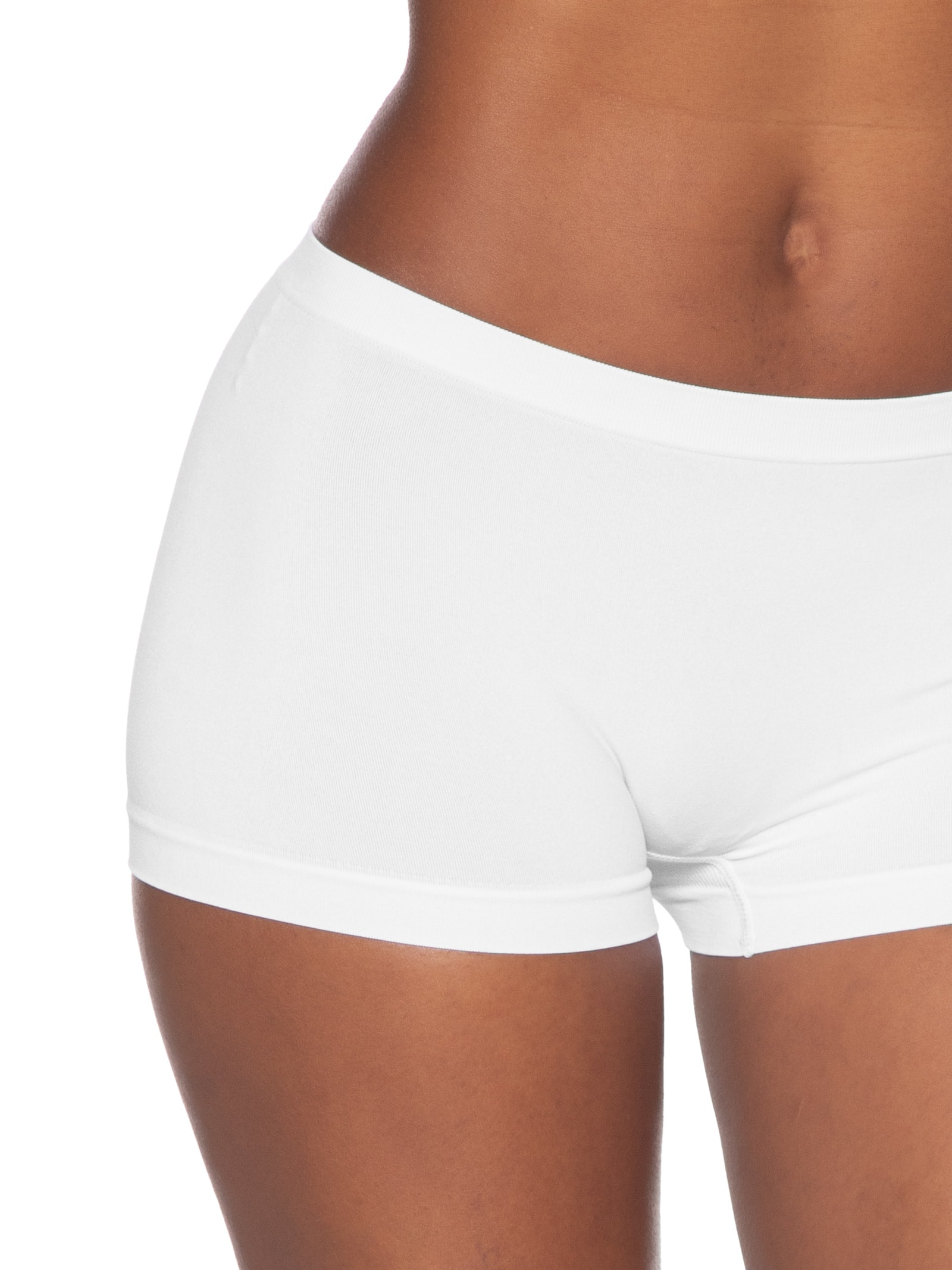 Calcinha Boxer Em Microfibra Light Branco Hope