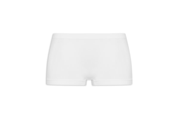 Calcinha Boxer Em Microfibra Light - Branco