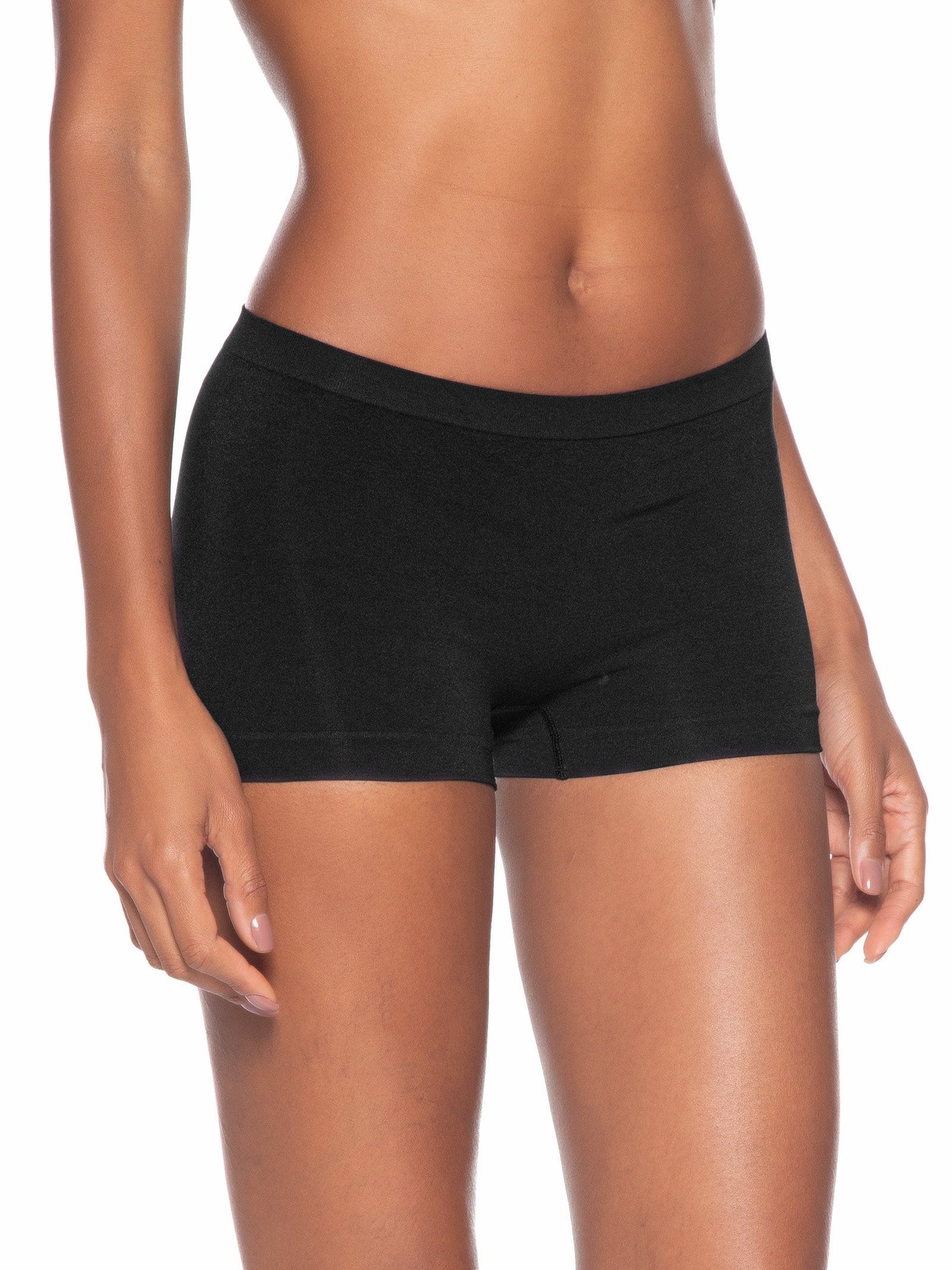 Calcinha Boxer Em Microfibra Light Preto Hope