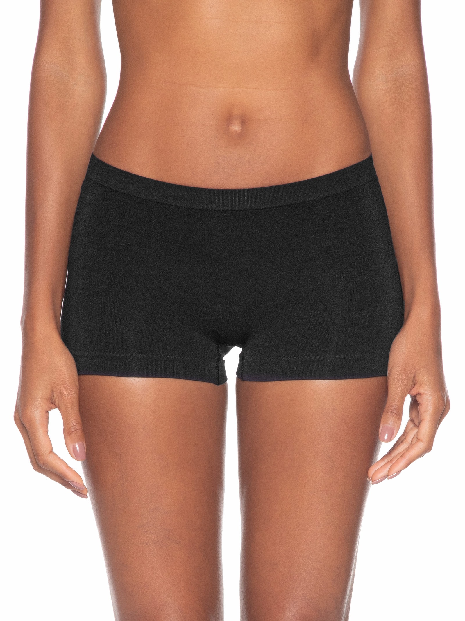 Calcinha Boxer Em Microfibra Light Preto Hope