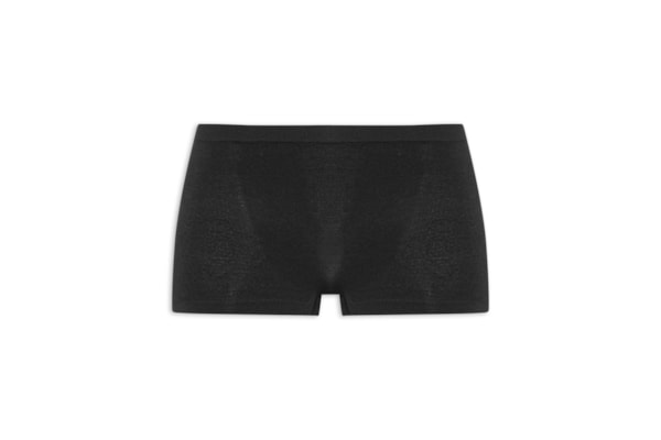 Calcinha Boxer Em Microfibra Light - Preto