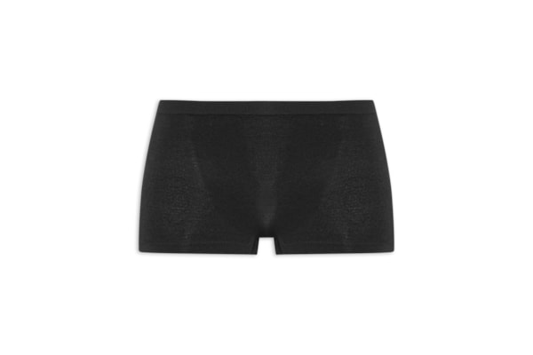 Calcinha Boxer Em Microfibra Light - Preto