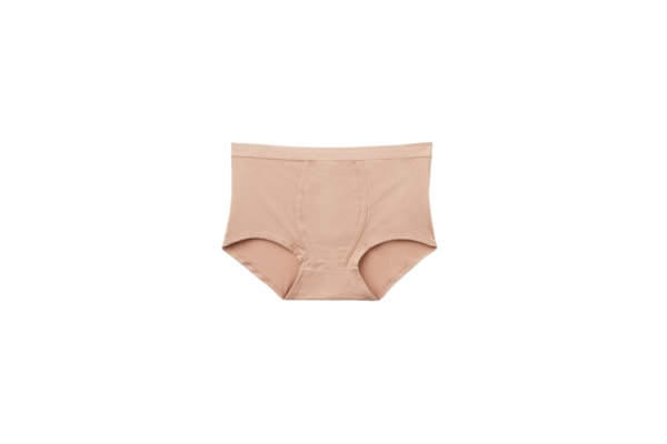 Calcinha Boyshort Em Algodão Natural - Bege