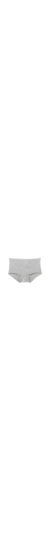 Calcinha Boyshort Em Algodão Natural - Cinza