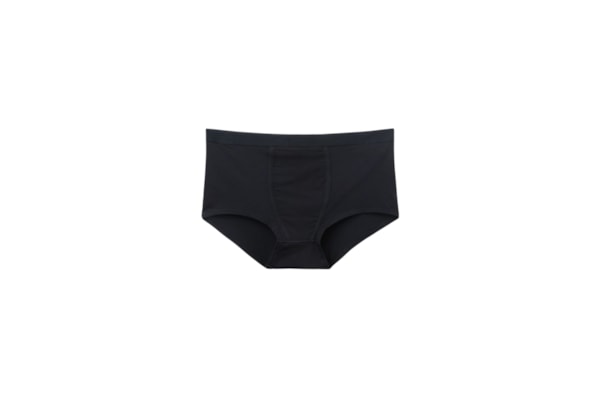 Calcinha Boyshort Em Algodão Natural - Preto