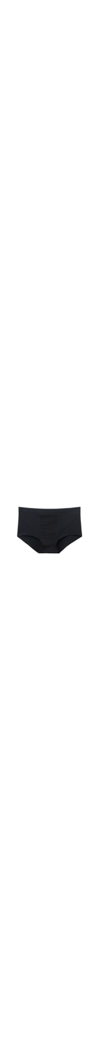 Calcinha Boyshort Em Algodão Natural - Preto
