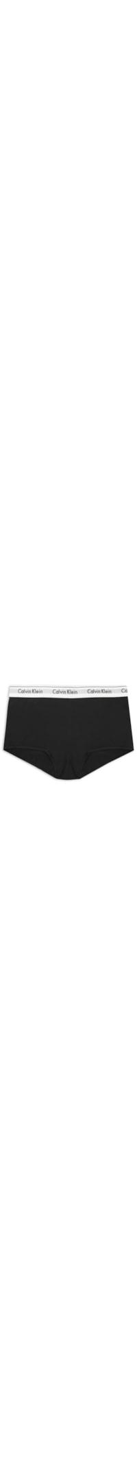 Calcinha Boyshort Modern Cotton Plus Size - Preto