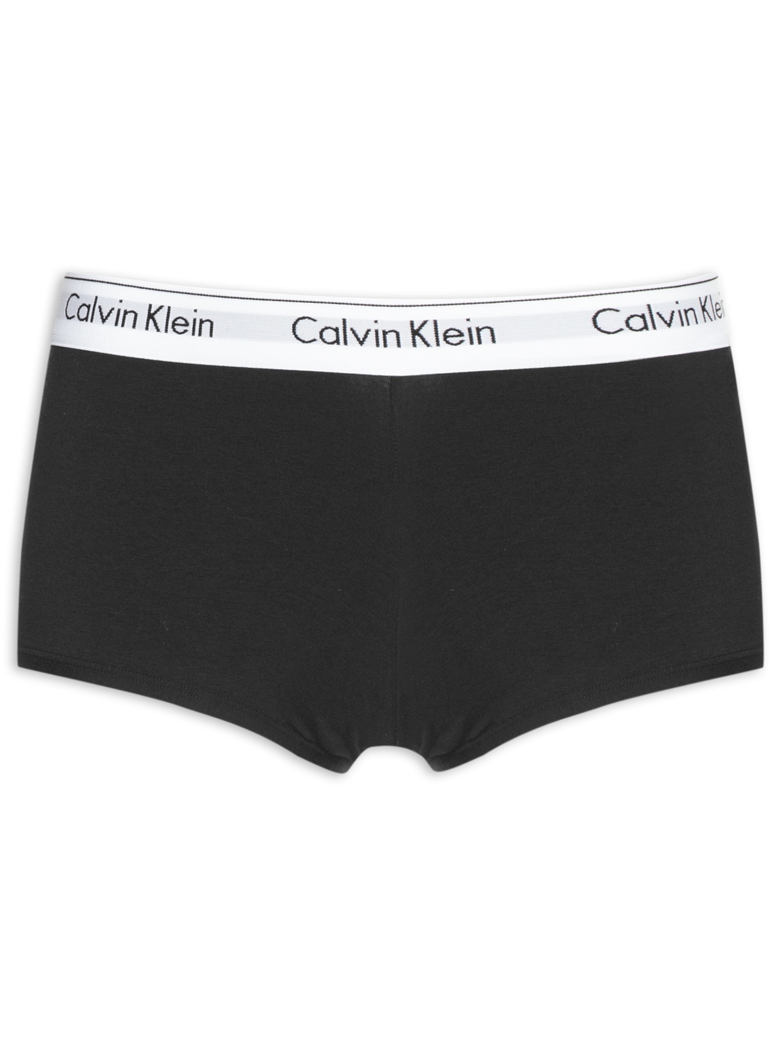 Calcinha Boyshort Modern Cotton Preto Calvin Klein Underwear