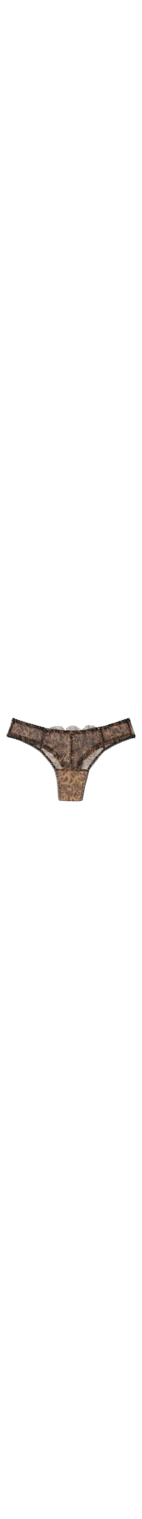 Calcinha Brasileira Animal Print Always Glamorous - Marrom