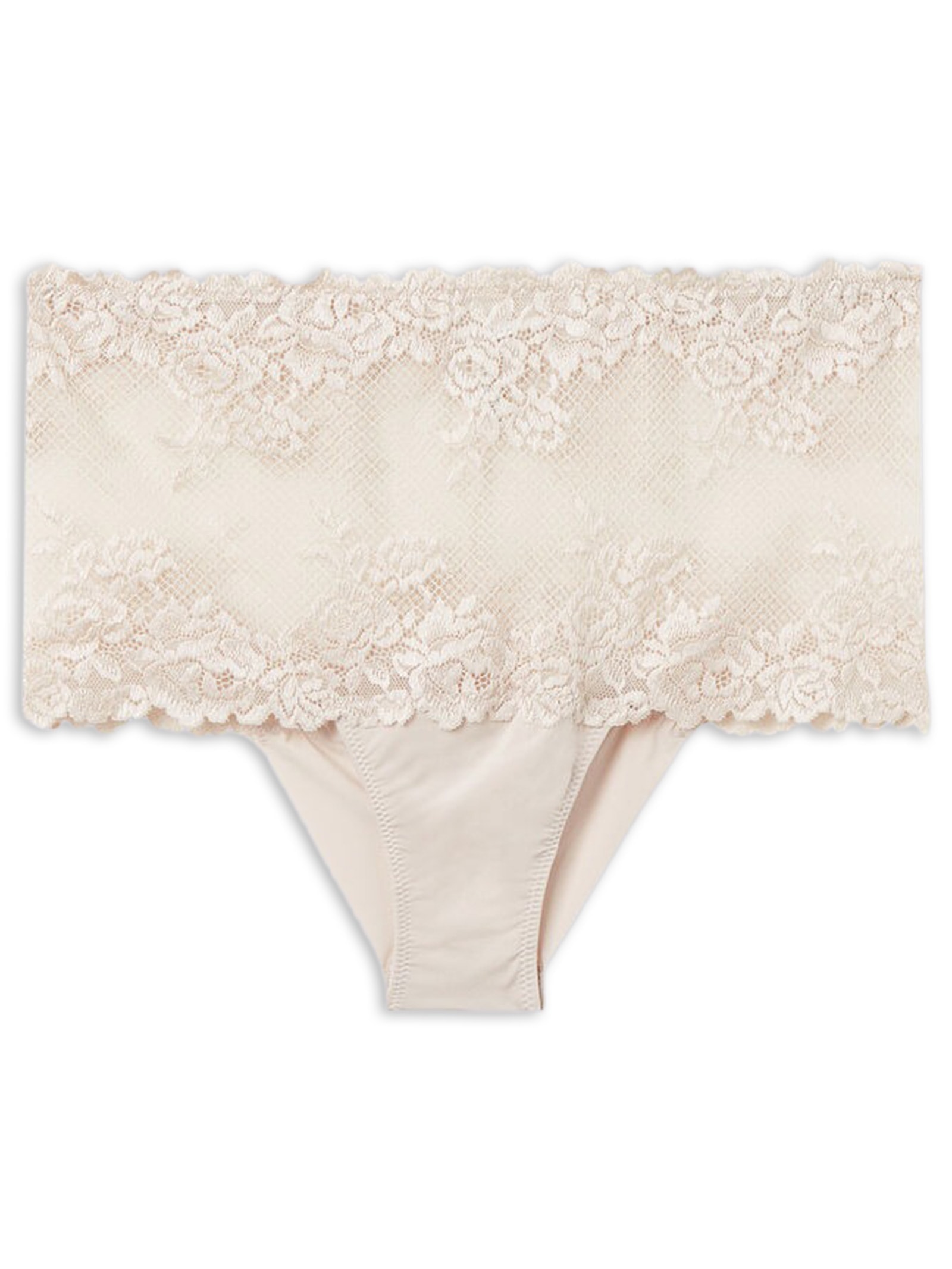 Calcinha Brasileira De Cintura Alta Pretty Flowers Off-White Intimissimi