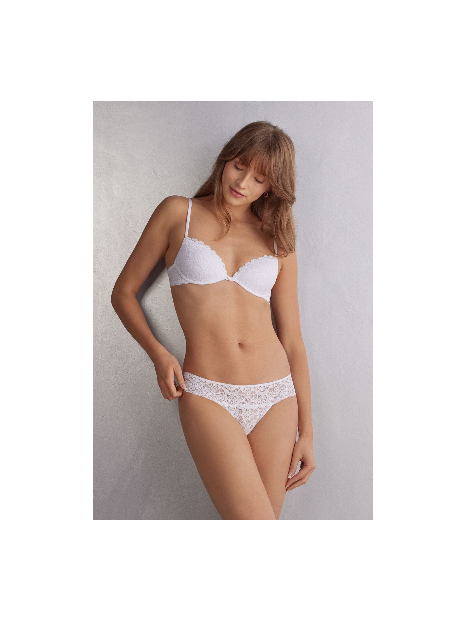 Calcinha Brasileira Em Renda Branco Intimissimi