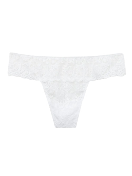 Calcinha Brasileira Em Renda – Branco