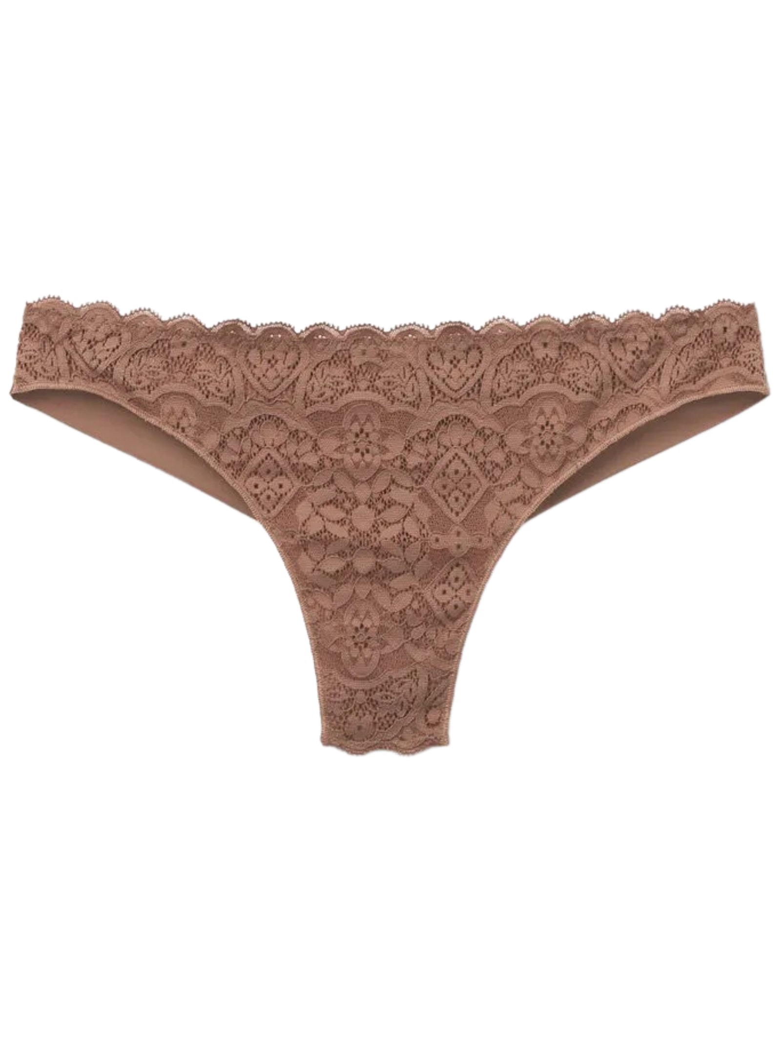 Calcinha Brasileira Em Renda e Microfibra Marrom Intimissimi