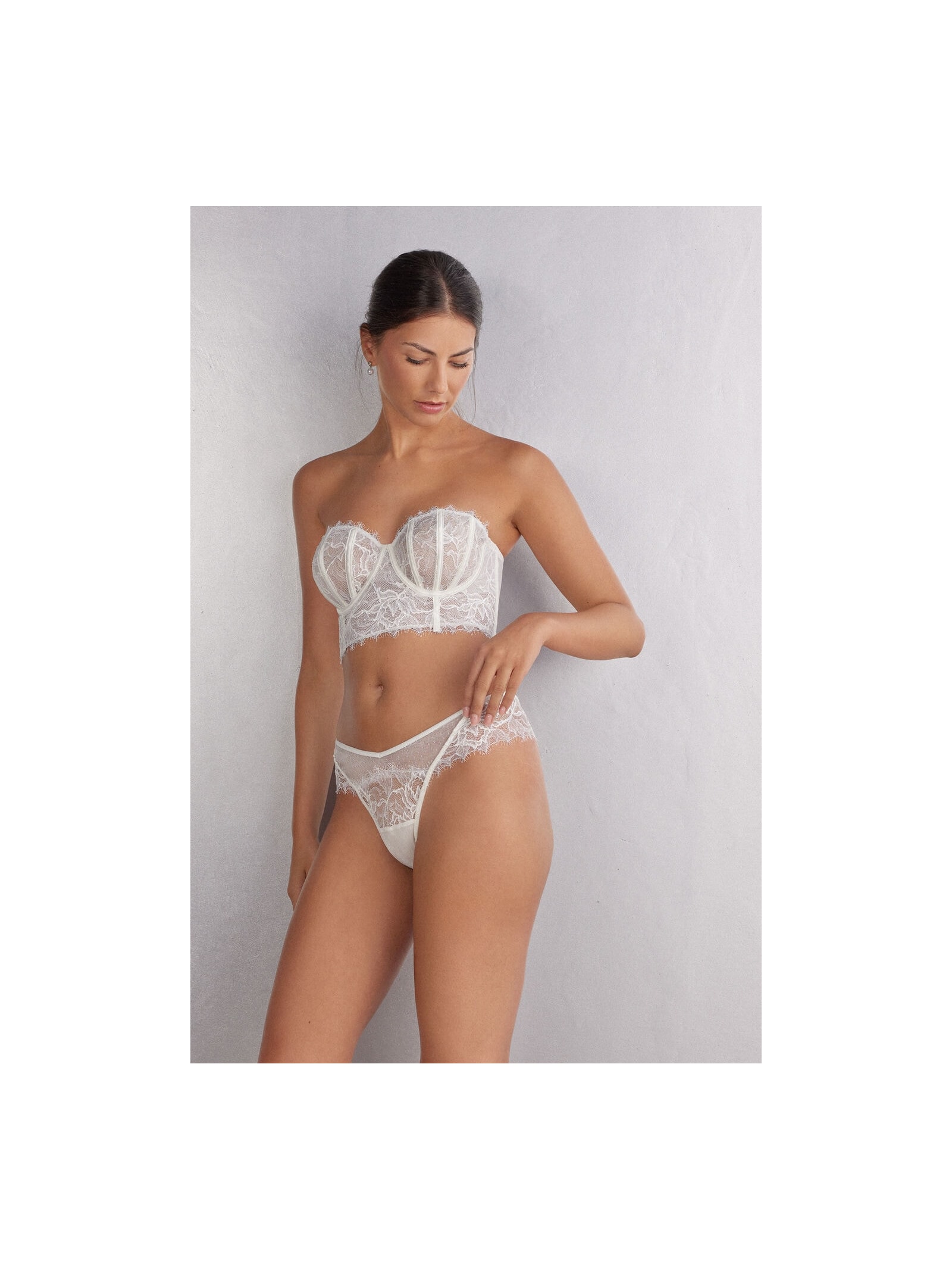 Calcinha Brasileira Em Renda Her Beauty Marfim Intimissimi